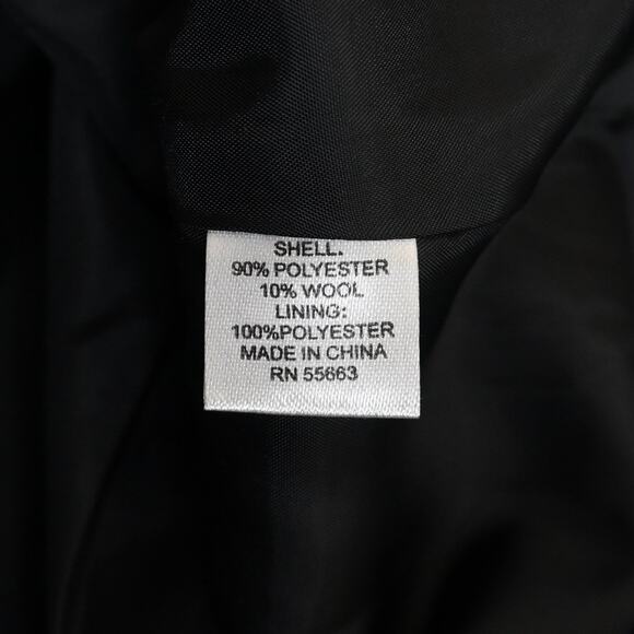 For Cynthia Womens S Button Down Wool Blend Plaid Jacket Coat - Picture 8 of 9